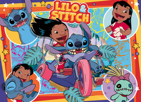 Ravensburger Stitch characters artwork showcases bold colors and familiar favorites