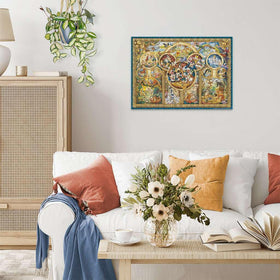 Ravensburger Disney Themes artwork collage showcases iconic characters