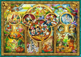 Ravensburger Disney Themes 1000-piece puzzle pieces close-up shows precision interlocking