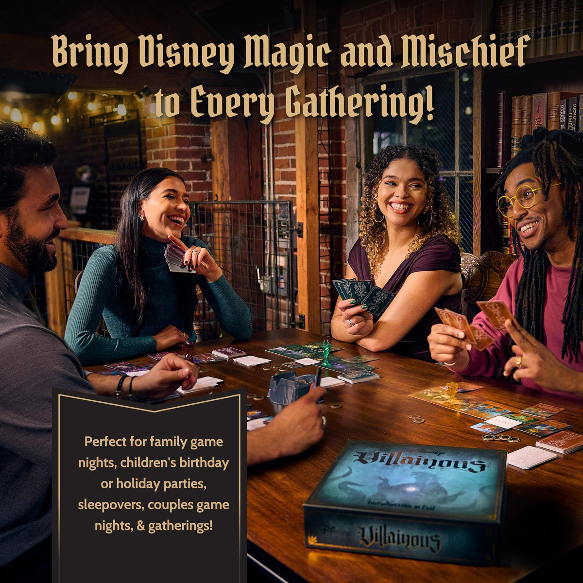 Ravensburger Disney Villainous artwork with vivid visuals enhancing immersion