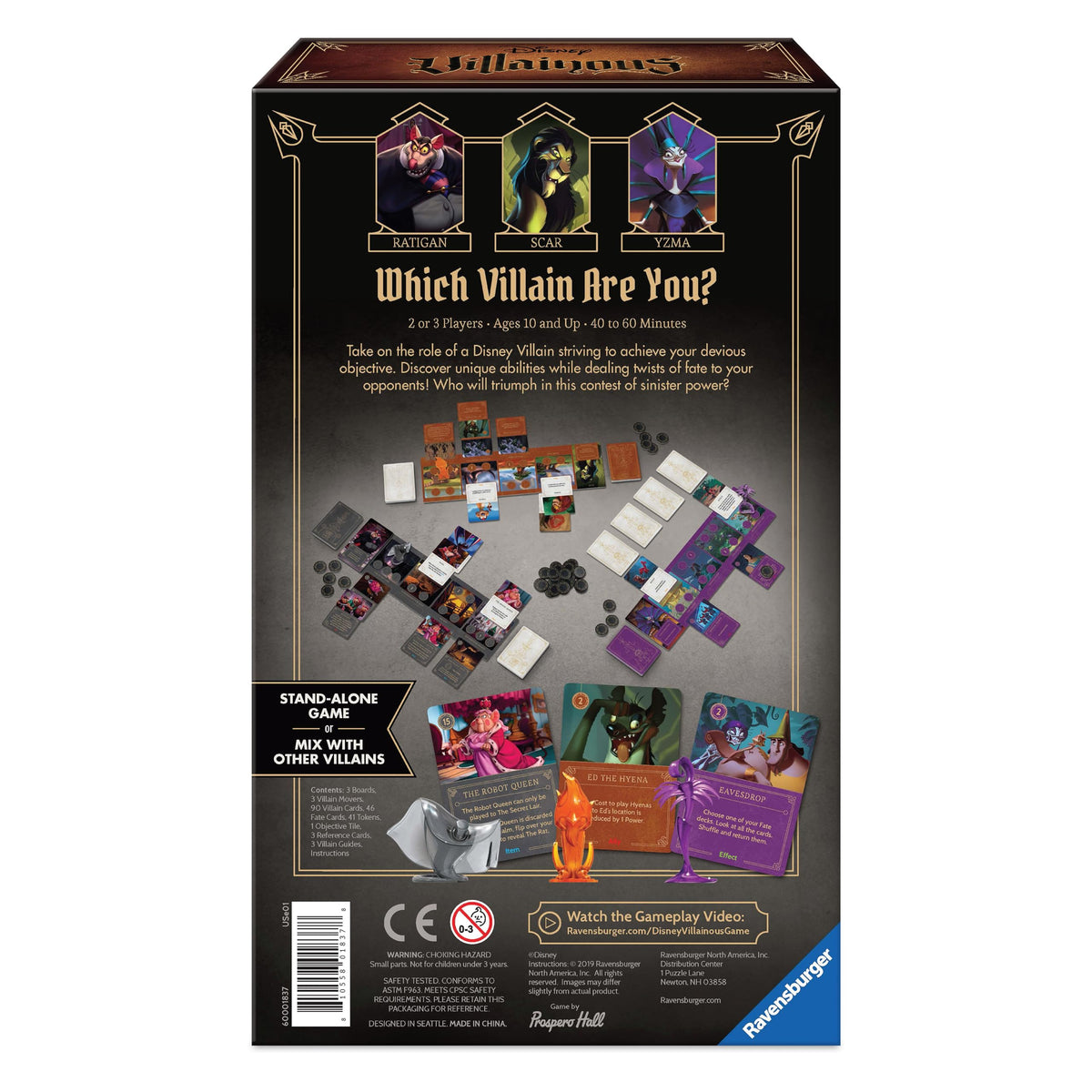 Ravensburger Disney Villainous hero-villains action promoting engaging competition