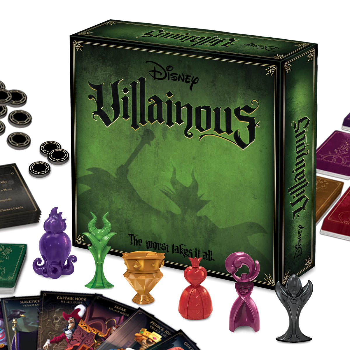 Ravensburger Disney Villainous game box, a striking centerpiece for family game night.