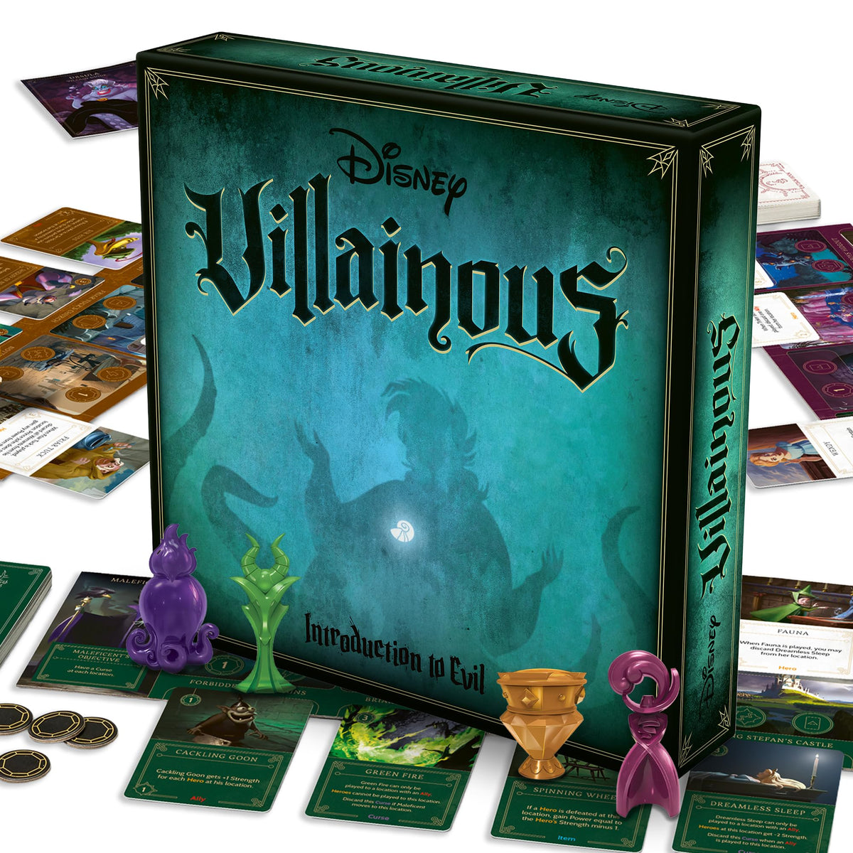 Ravensburger Disney Villainous Intro to Evil – box art invites family game night with iconic villains.