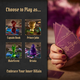 Ravensburger Disney Villainous Intro to Evil – card decks showcase strategic options for advanced play.