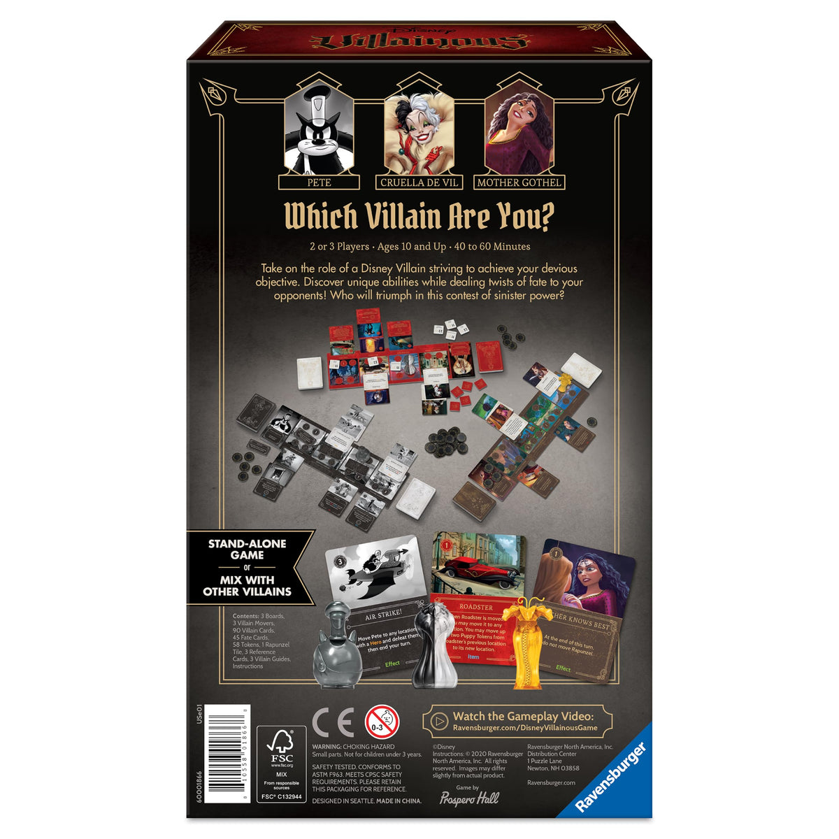 Ravensburger Disney Villainous Perfectly Wretched game-night setup in seconds