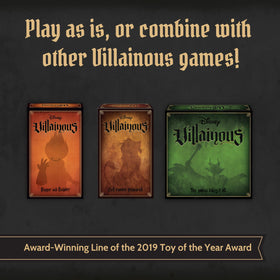 Ravensburger Disney Villainous Sugar & Spite box art elevates shelf appeal