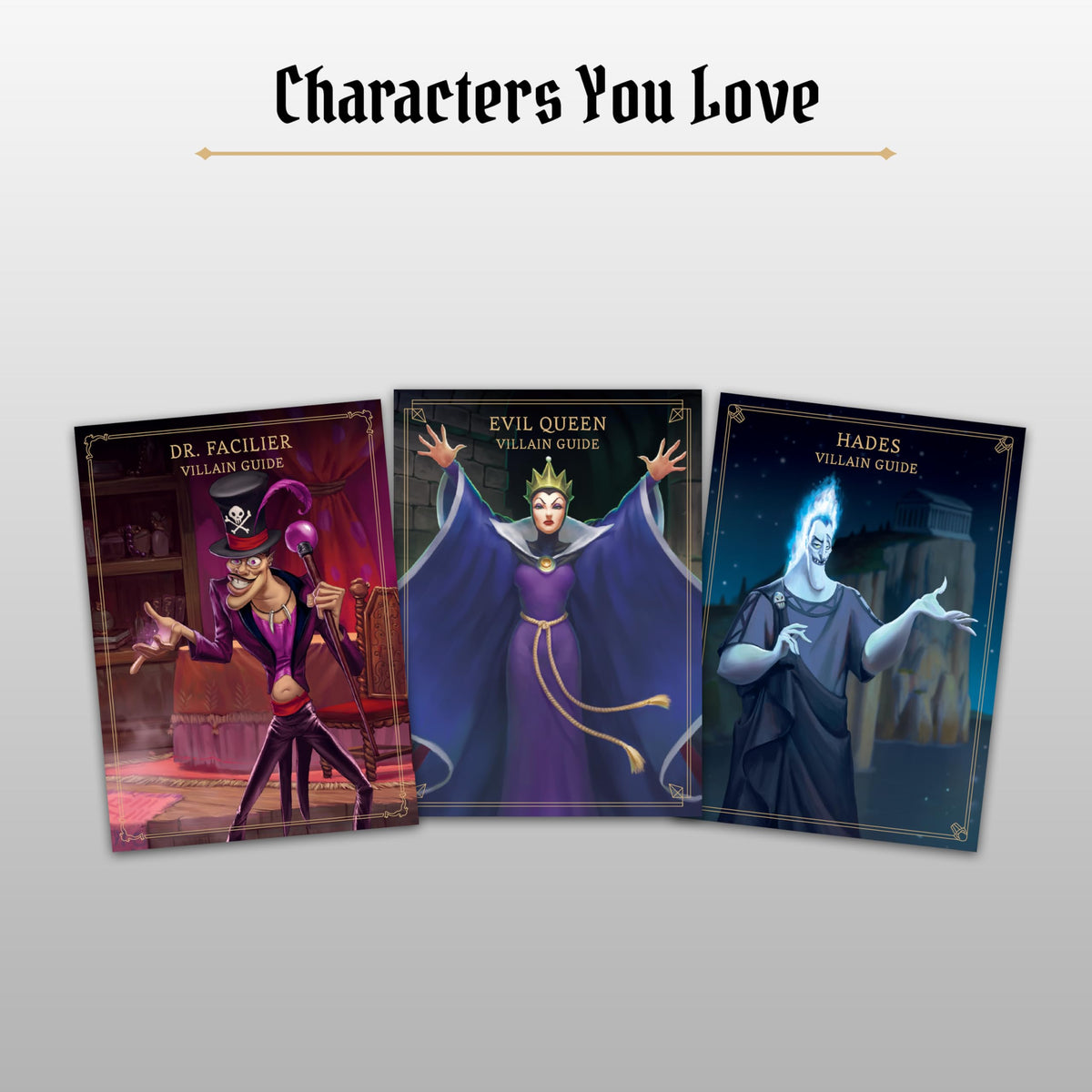 Ravensburger Disney Villainous Wicked to The Core boards and movers enable asymmetric play.