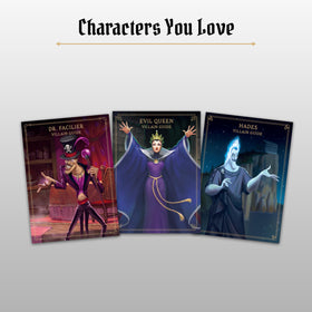 Ravensburger Disney Villainous Wicked to The Core boards and movers enable asymmetric play.