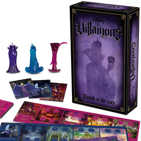 Ravensburger Disney Villainous Wicked to The Core game setup for engaging family play.
