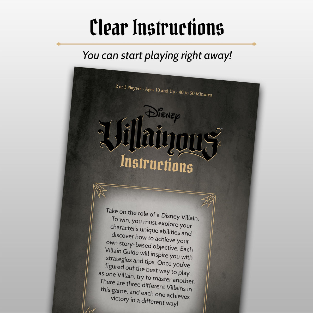 Ravensburger Disney Villainous Wicked to The Core tokens and guides support confident decisions.