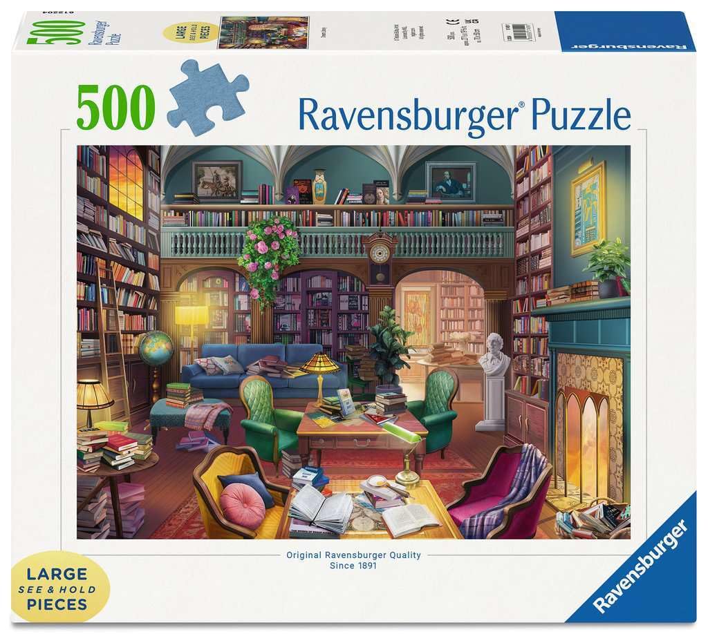 Ravensburger Dream Library reading nook: a calming, immersive pastime for focused relaxation