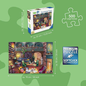 Ravensburger Dream Library soft warm light: evokes cozy evenings dedicated to puzzle time