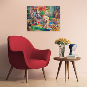 Ravensburger 750-piece puzzle encourages cognitive focus and fine motor skills.