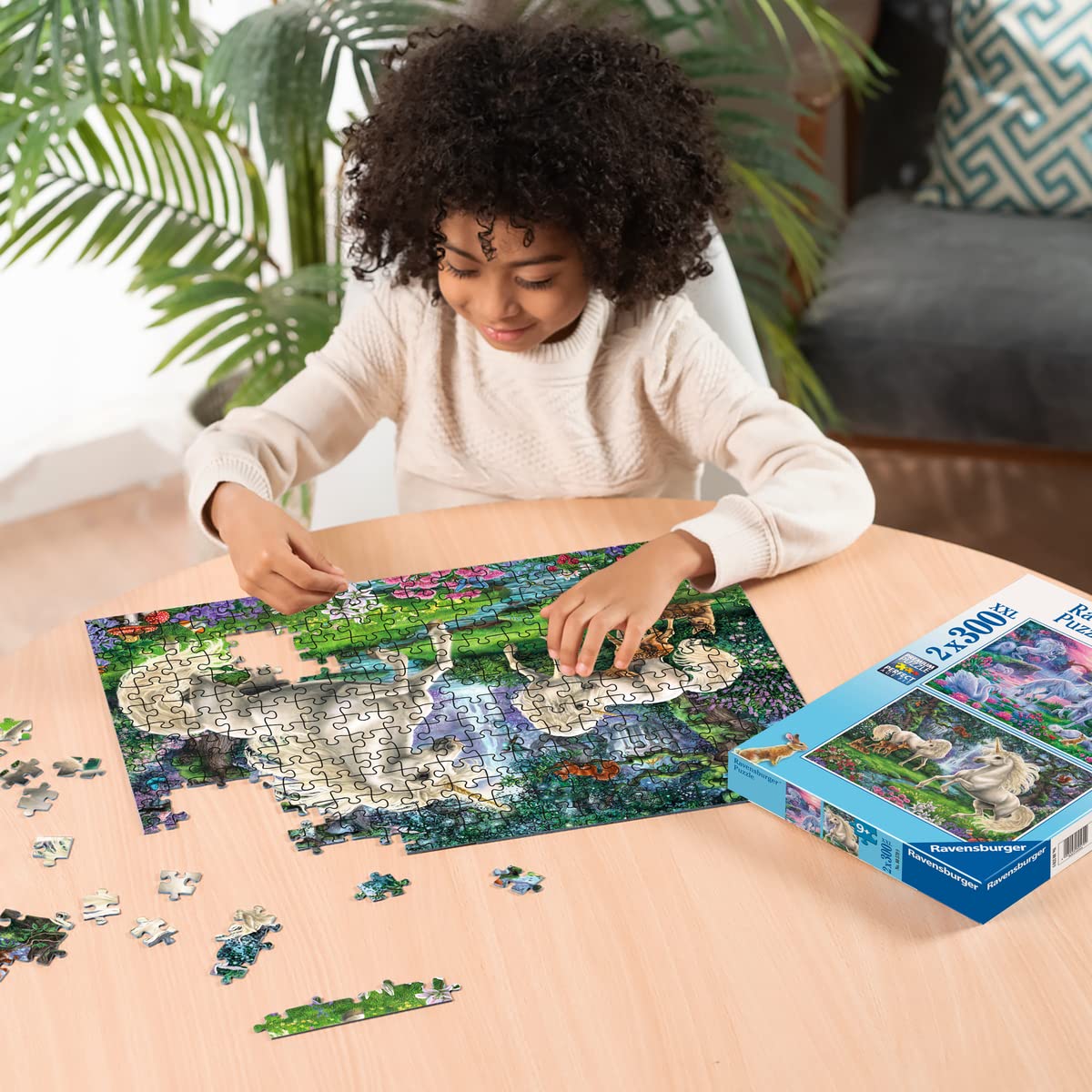 Ravensburger Unicorns 2-pack shown as a thoughtful gift for puzzle lovers.