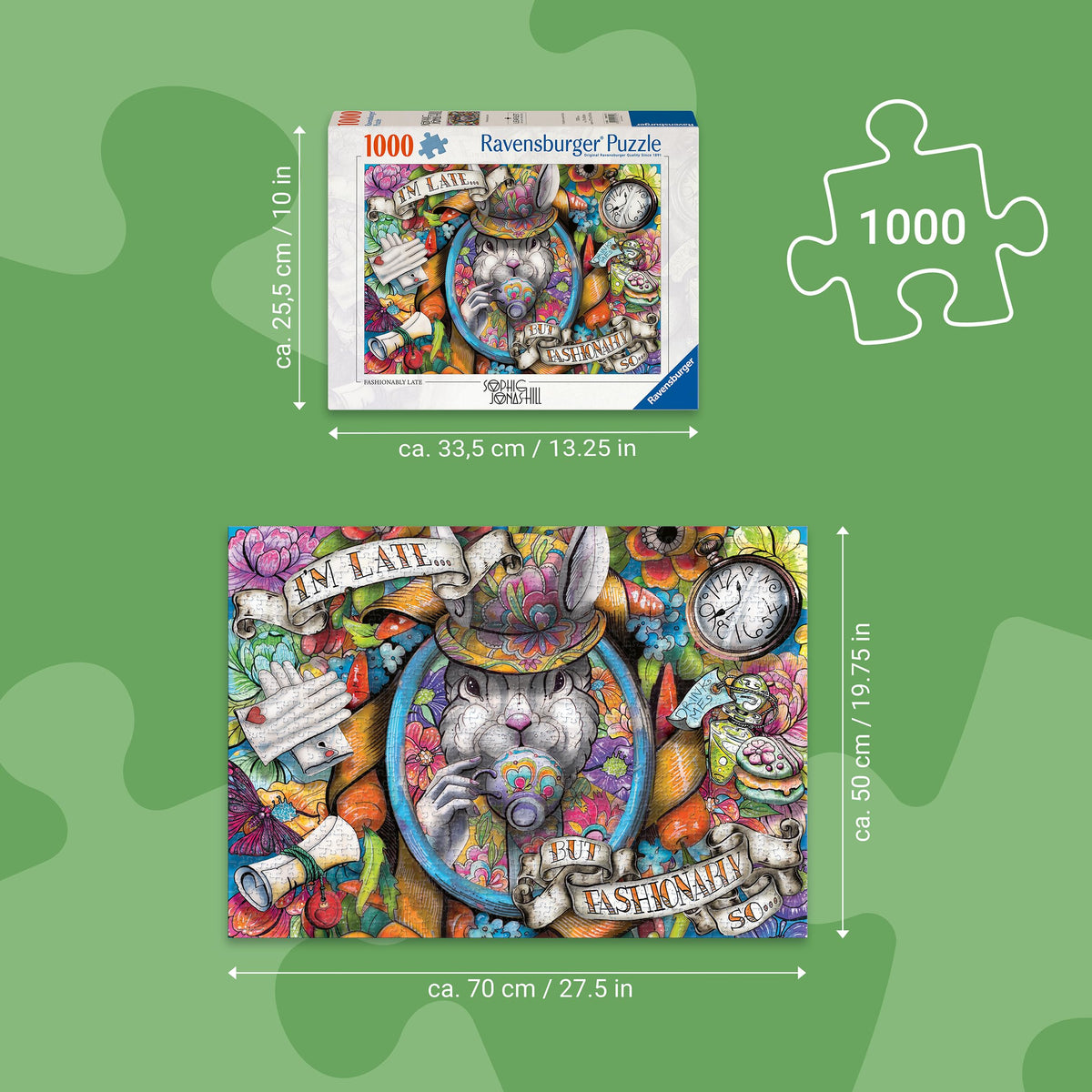 Ravensburger Fashionably Late assembly offers a mindful evening puzzle