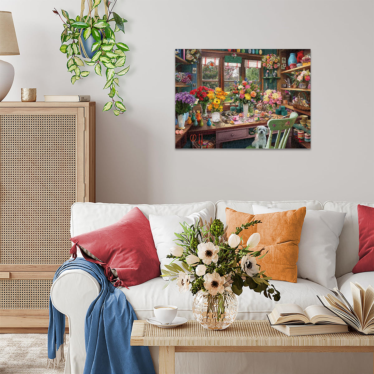 Ravensburger Flower Arranger's Shed puzzle helps unwind after a busy day