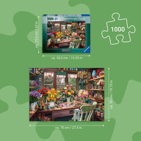 Ravensburger Flower Arranger's Shed softclick pieces enable smooth assembly