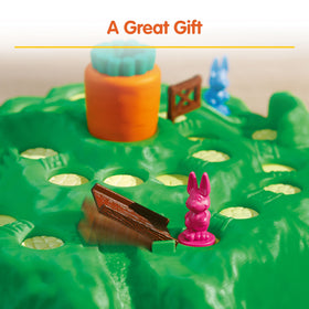 Bunnies racing across the Ravensburger Funny Bunny Game board