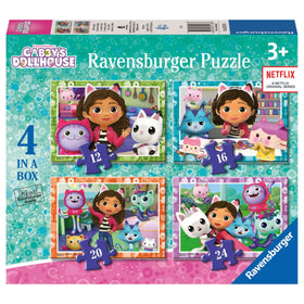 Ravensburger Gabby’s Dollhouse puzzle box front inspires imaginative play for kids.