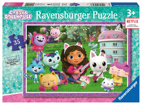 Gabby's Dollhouse puzzle for kids with large pieces supports easy grip and dexterity