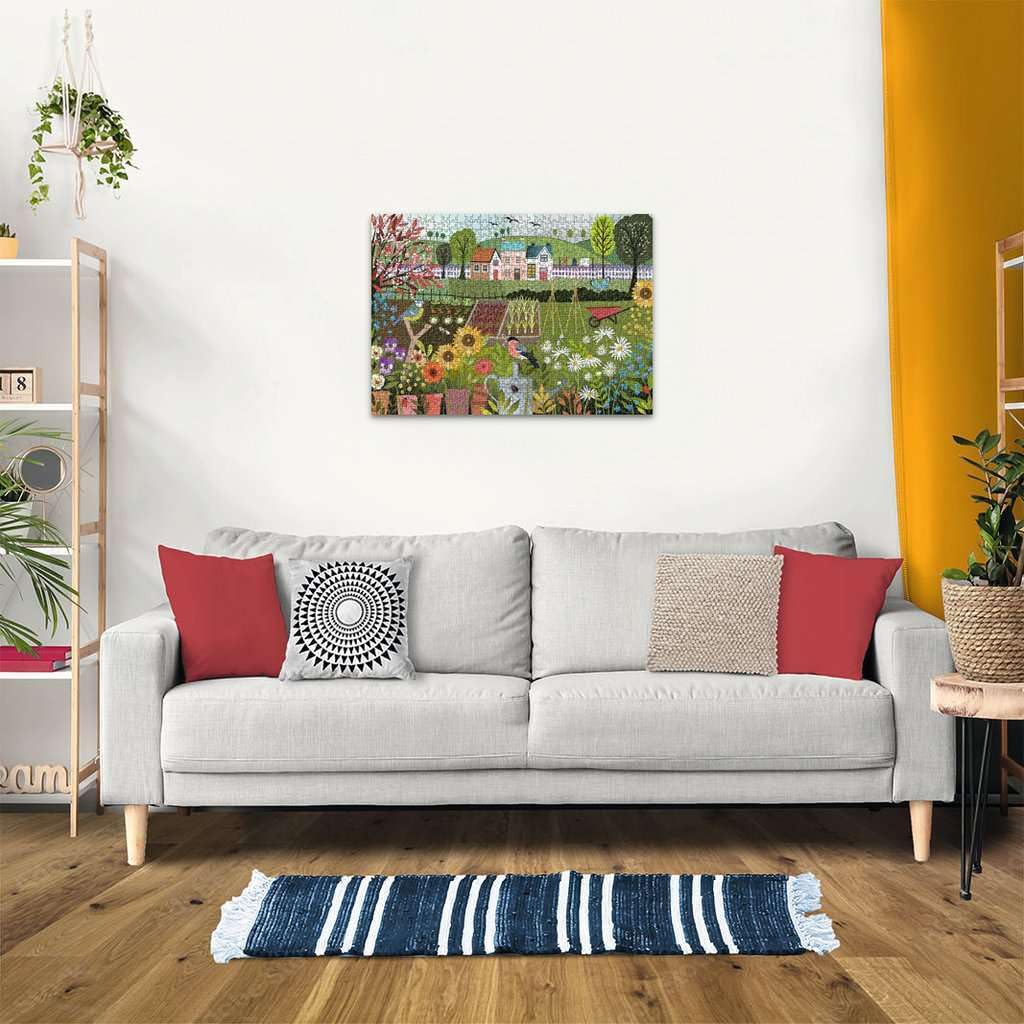 Ravensburger Garden Allotment puzzle artist Georgia Breeze motif inspires nature-inspired design.