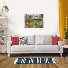 Ravensburger Garden Allotment puzzle artist Georgia Breeze motif inspires nature-inspired design.