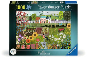 Ravensburger Garden Allotment puzzle front view for calm, engaging puzzling.
