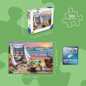 Ravensburger Cabana Retreat glare-free-linen-finish — comfortable viewing during long solves.