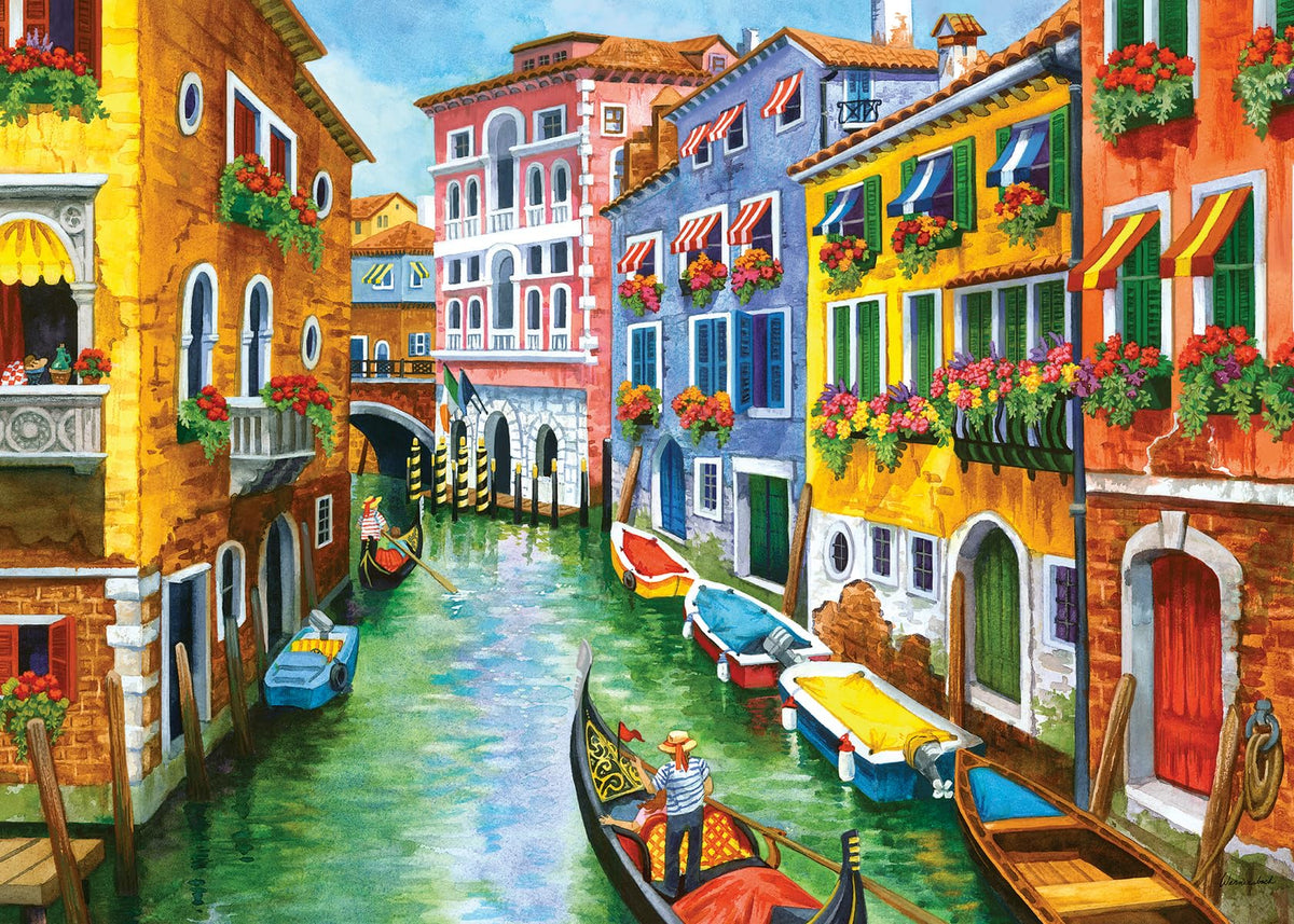 Ravensburger Gondola Ride puzzle: canal scene for mindful relaxation
