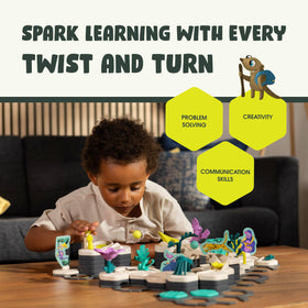 Ravensburger GraviTrax Junior animal figurines highlight jungle-themed storytelling opportunities