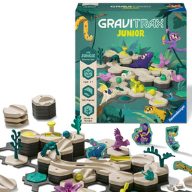 Ravensburger GraviTrax Junior My Jungle cover image showing a jungle marble track for creative play