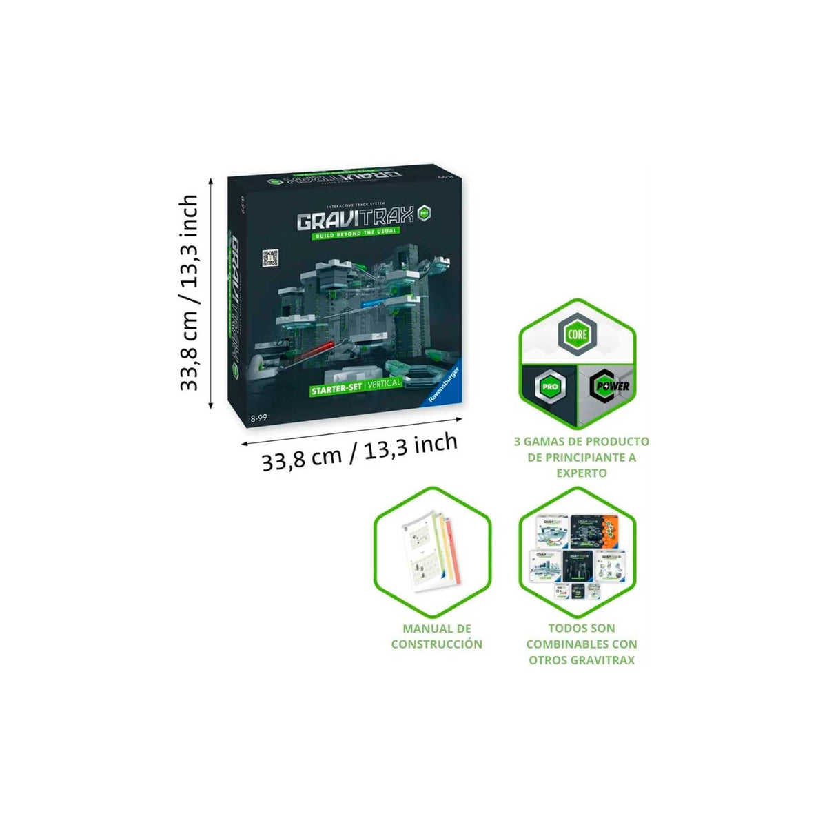 Ravensburger GraviTrax PRO Starter Set magnetic elements for dynamic reconfiguration