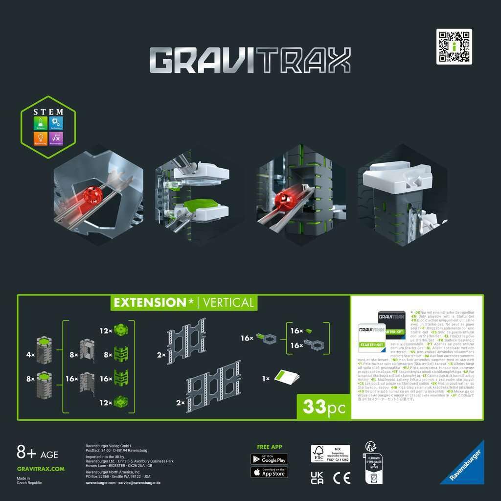 Ravensburger GraviTrax Pro tower construction demonstrates tall, stable track design