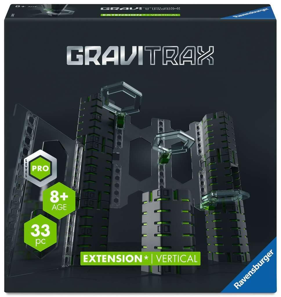 Ravensburger GraviTrax Pro vertical expansion assembly enhances marble run height and versatility