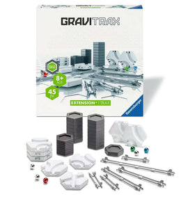 Ravensburger Gravitrax Trax Expansion curved tiles enable smooth, exciting turns.