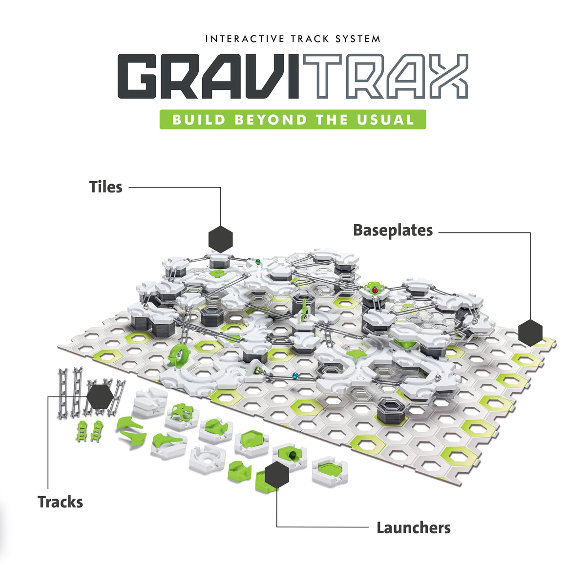 Ravensburger GraviTrax XXL Starter Set magnetic cannon adds propulsion options.