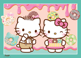Ravensburger Hello Kitty softclick technology image shows snug fits for confident puzzling