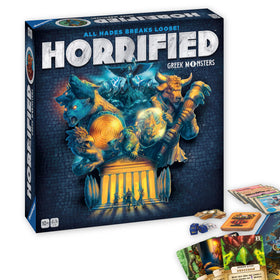 Ravensburger Horrified Greek Monsters game board designed for cooperative play