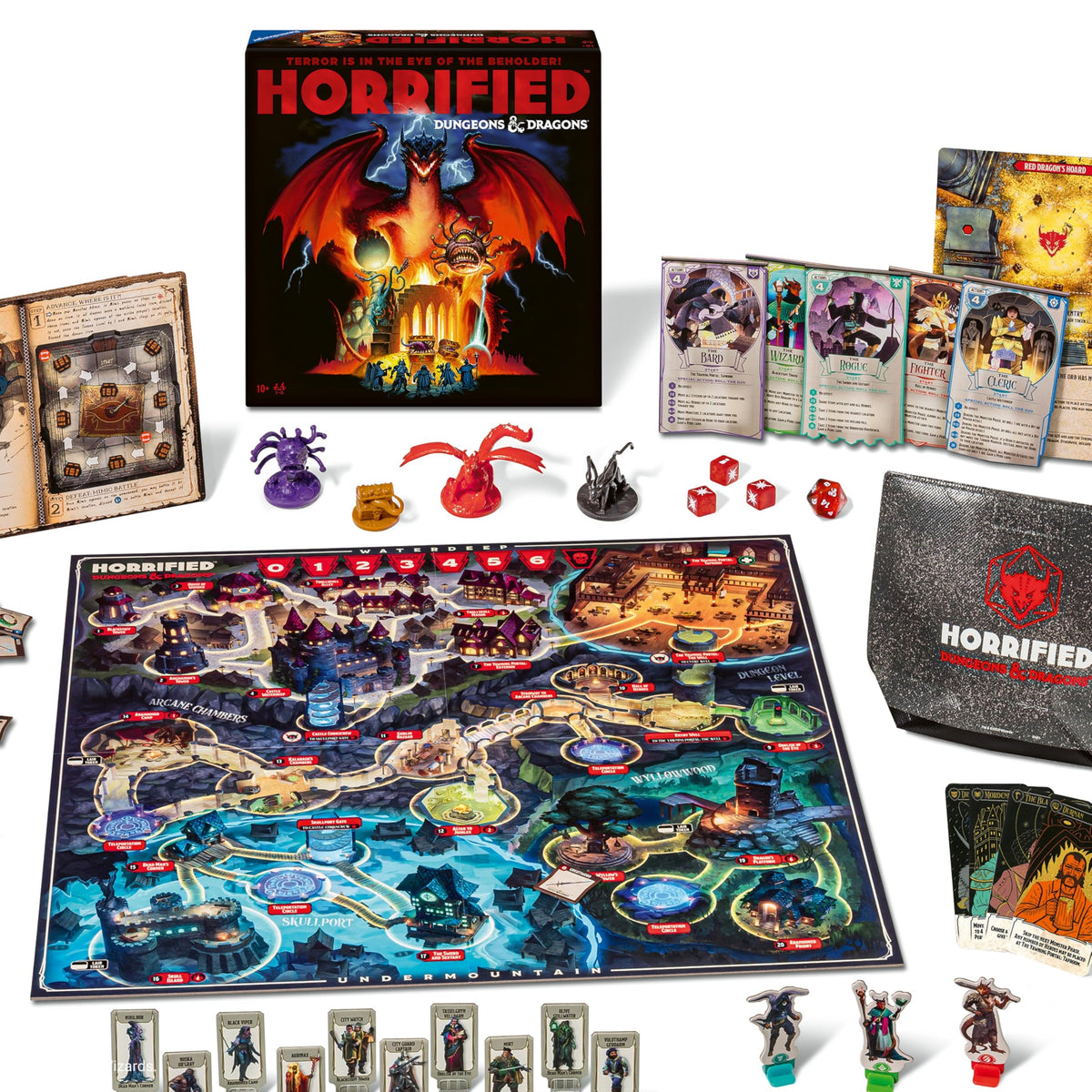 Ravensburger Horrified board featuring Waterdeep map for cooperative play