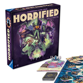 Ravensburger Horrified World of Monsters board: cooperative play for families.
