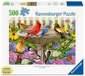 Ravensburger hydrangeas and rudbeckia image, perfect for bright, calming color puzzles.