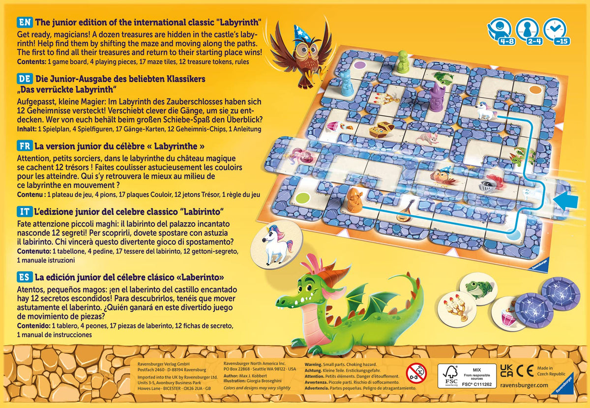 Ravensburger Labyrinth Junior box art inviting young explorers
