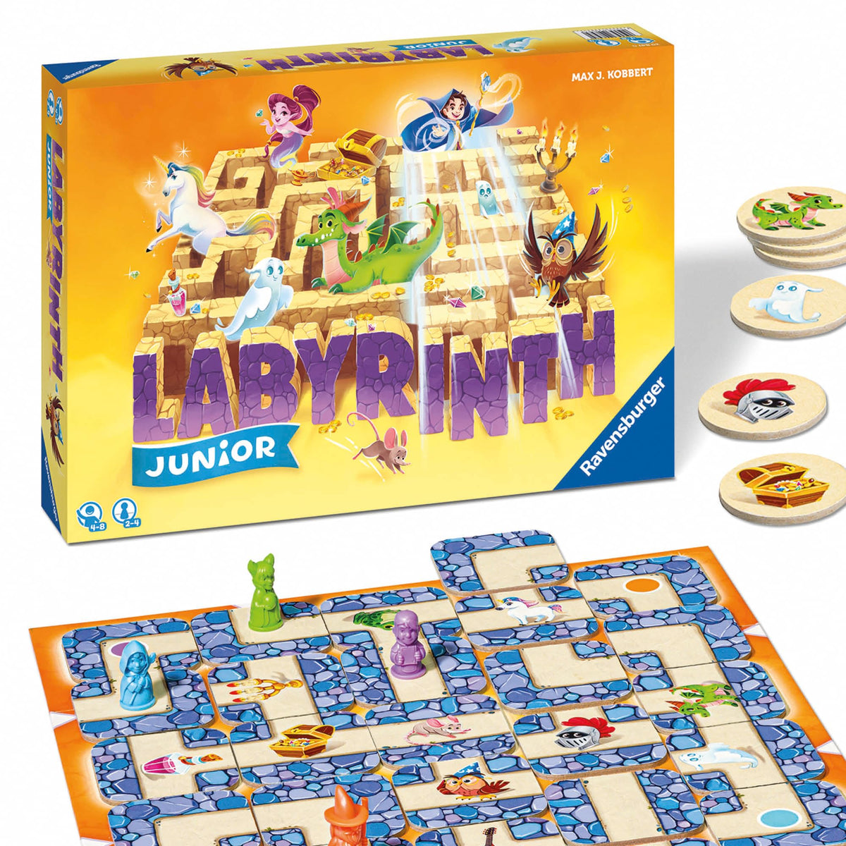 Labyrinth Junior maze tiles designed for easy handling by kids