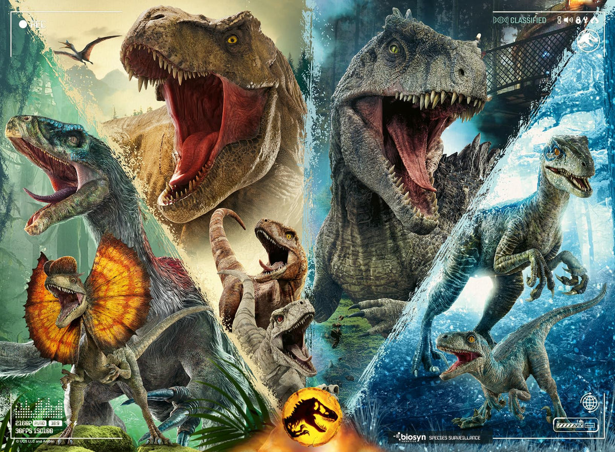 Ravensburger Jurassic World Dominion XXL 100 PC: dinosaurs scene encourages imaginative play