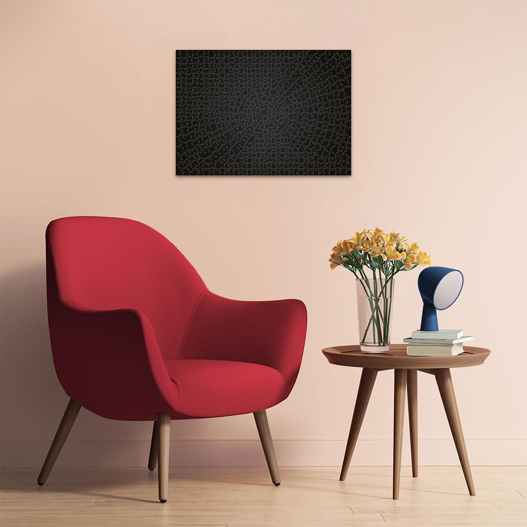 Ravensburger Krypt Black linen texture offers premium, glare-minimizing touch.
