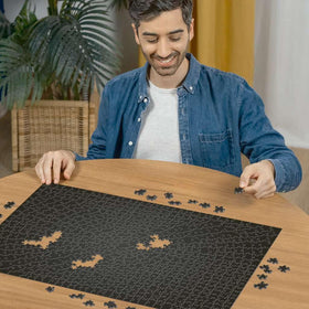 Ravensburger Krypt Black Softclick pieces ensure snug, satisfying assembly.