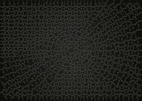 Ravensburger Krypt Black spiral-cut pattern challenges perception-driven solving.