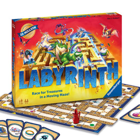 Ravensburger Labyrinth board game showing a shifting maze for dynamic family play.
