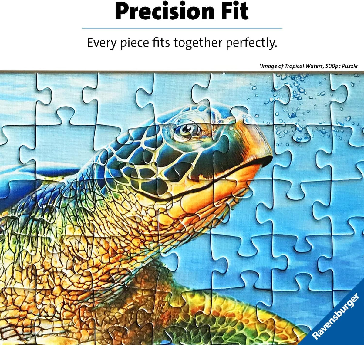 Ravensburger large pieces offer reduced eye strain and easier assembly.