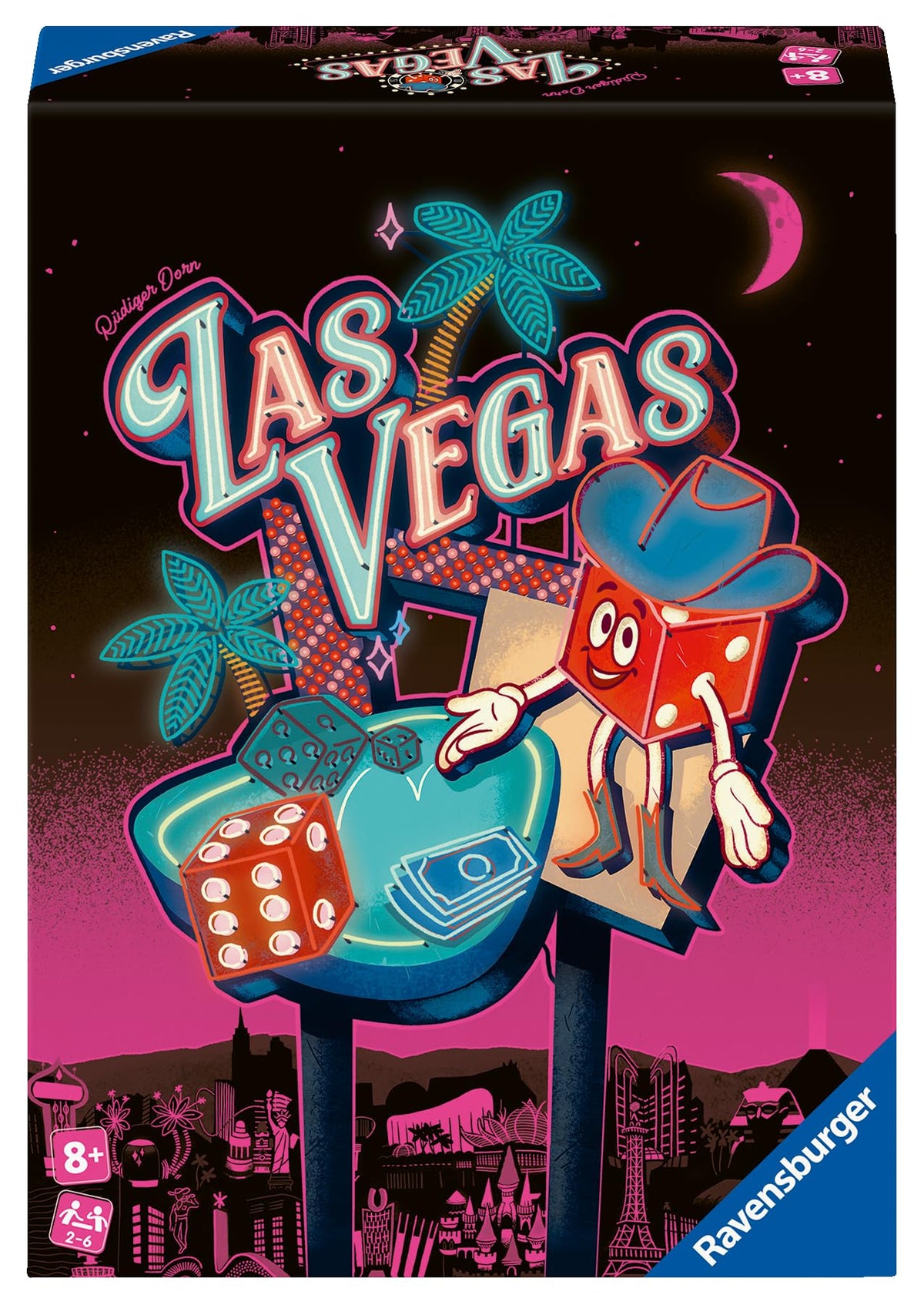Ravensburger Las Vegas board game dice focus for fast, tense rounds of luck and strategy.